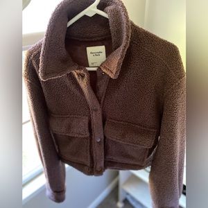 Abercrombie Cropped Sherpa Jacket